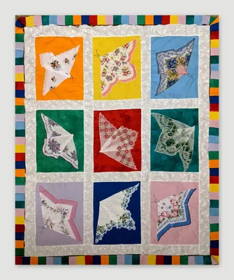 Vintage Handkerchief Butterflies