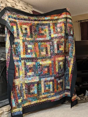 Batik Log Cabin