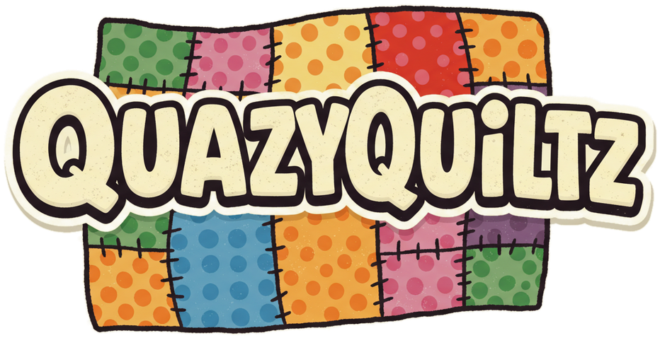 QuazyQuiltz logo, © Linda Draper